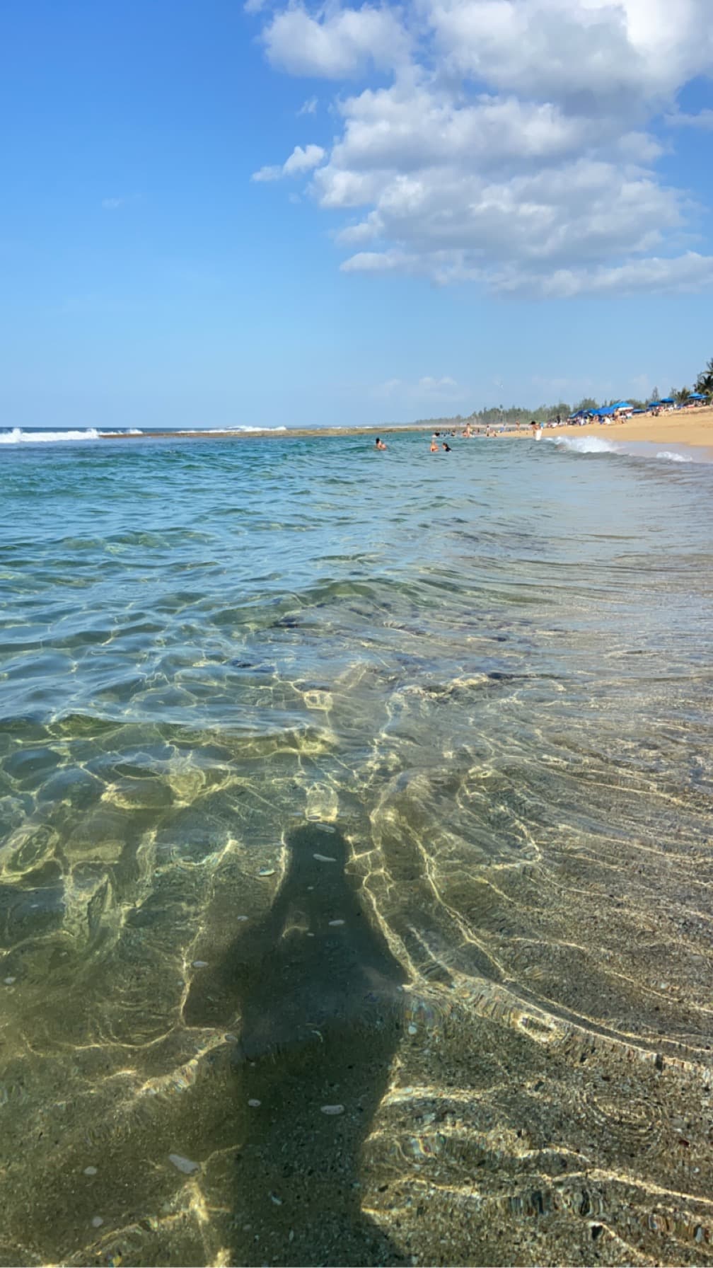 Tranquil clear blue ocean water